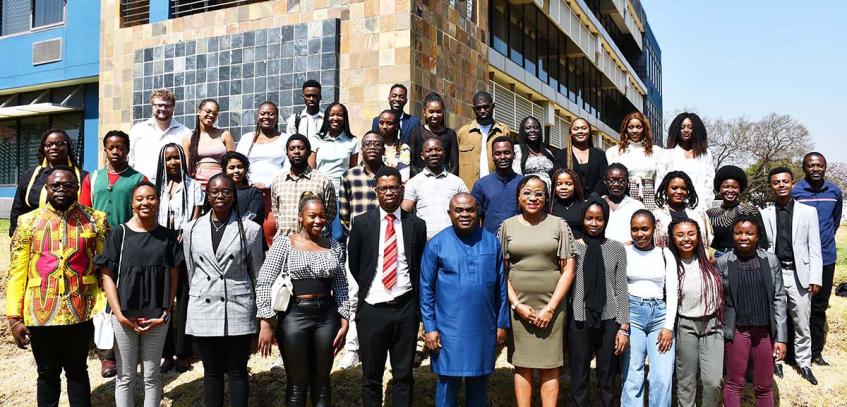 African university students visit the Pan-African Parliament