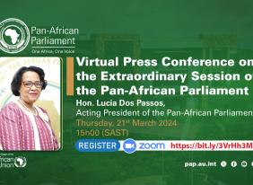 Virtual Press Conference on the Extraordinary Session of the Pan-African Parliament