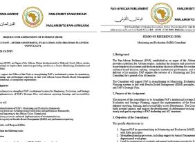 REQUEST FOR EXPRESSIONS OF INTEREST (REOI) - INDIVIDUAL CONSULTANT – SENIOR MONITORING, EVALUATION AND STRATEGIC PLANNING CONSULTANT