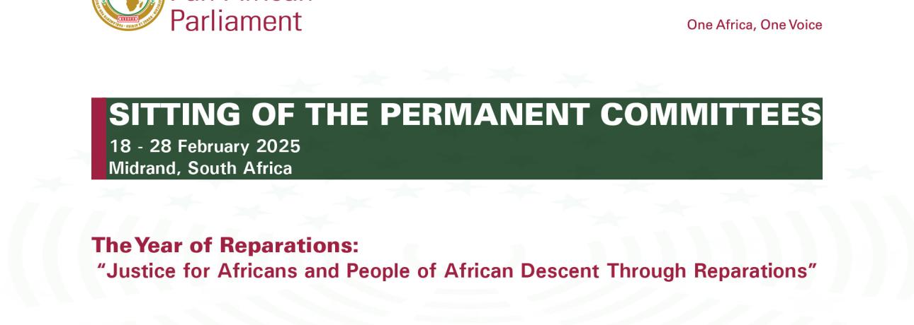 PUBLIC NOTICE - SITTING OF THE PERMANENT COMMITTEES AND PRE-SITTING MEETINGS OF THE PAN-AFRICAN PARLIAMENT