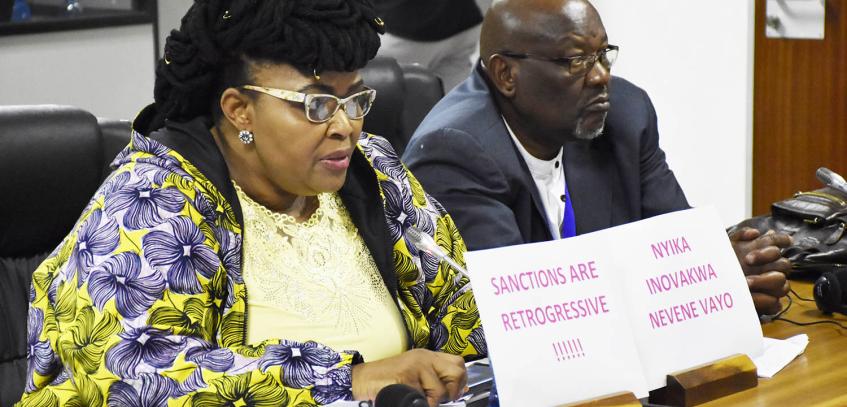 PAP Caucus moves a Draft motion calling for removal of sanctions on Zimbabwe