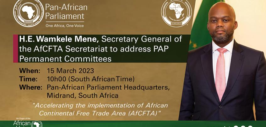 March Committee SITTINGS - Secretary General of the AfCFTA Banner 2023