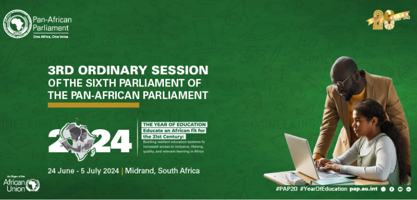 PUBLIC NOTICE: 3rd Ordinary Session of Sixth Parliament of the Pan-African Parliament (PAP)