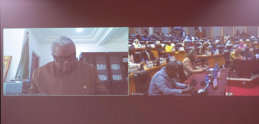 Hon. Remy Ngoy Lumbu, Chairperson of the African Commission Human and Peoples’ Rights address to the Pan-African Parliament on the State of Human Rights in Africa