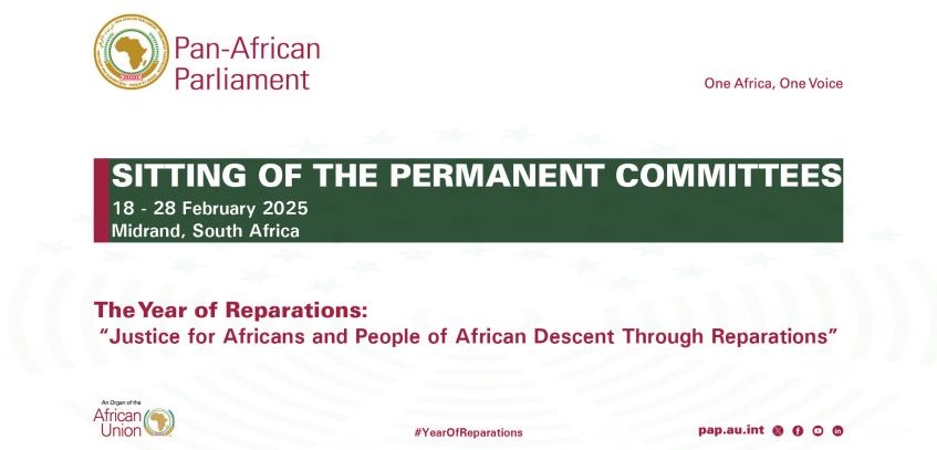 PUBLIC NOTICE - SITTING OF THE PERMANENT COMMITTEES AND PRE-SITTING MEETINGS OF THE PAN-AFRICAN PARLIAMENT