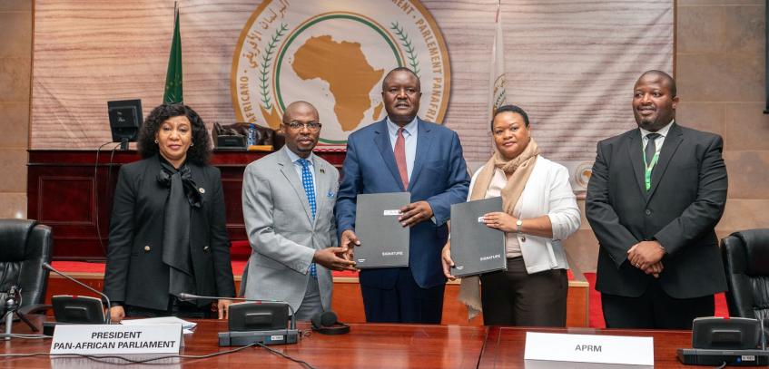 Pan-African Parliament and APRM Sign MoU to Improve Governance and Justice Cooperation